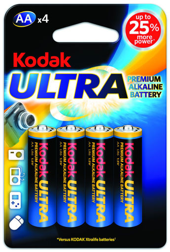 KODAK PIL ULTRA PREMIUM 4LU KALEM ALKALIN AA nin resmi