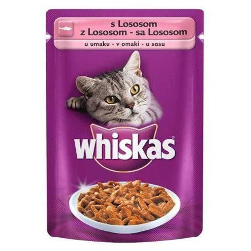 WHISKAS KEDI POUCH SOMON BALIKLI 85 GR nin resmi