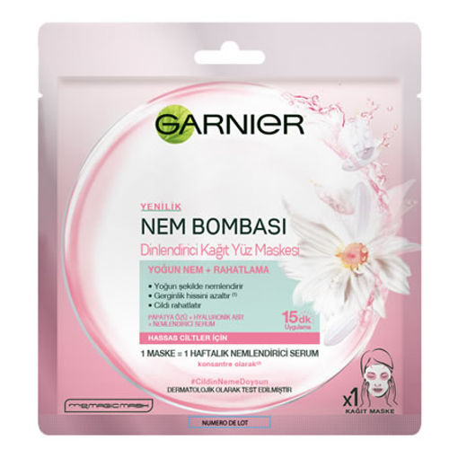 GARNIER NEM BOMBASI KAGIT MASKE PEMBE nin resmi
