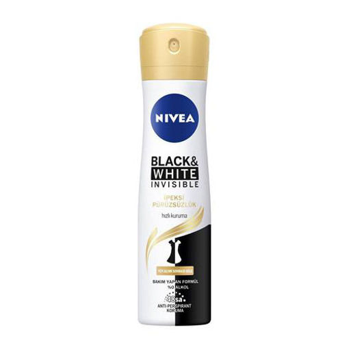 NIVEA DEO KADIN 150 ML INV B&W IPEKSI PURUZSUZLUK nin resmi