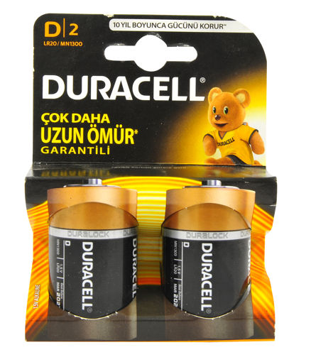 DURACELL PIL D BUYUK BOY 2LI nin resmi