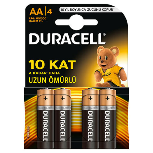 DURACELL PIL KALEM 4LU AA nin resmi