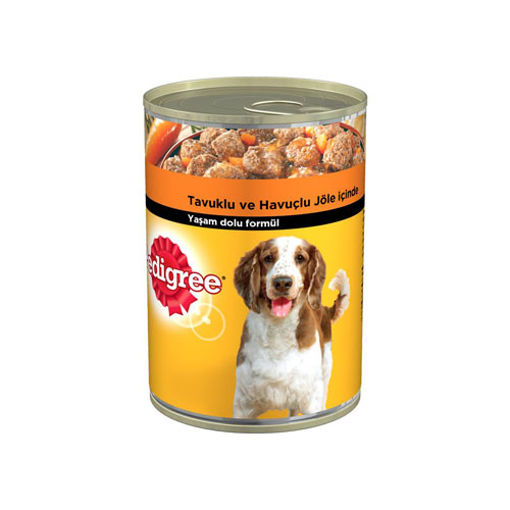 PEDIGREE 400 GR KOPEK KONSERVE TAVUKL ERISKINTAVUK nin resmi