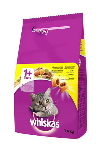 WHISKAS KEDI KURU MAMA 1,4 KG TAVUK - SEBZE nin resmi