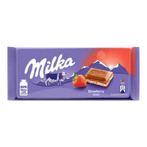 MILKA TABLET CILEK YOGURT 100 GR. nin resmi