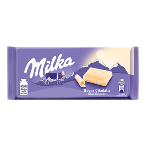 MILKA TABLET BEYAZ CIKO.80 GR. nin resmi