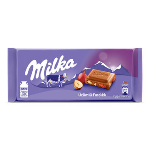 MILKA TABLET UZUM FINDIKLI 80 GR. nin resmi