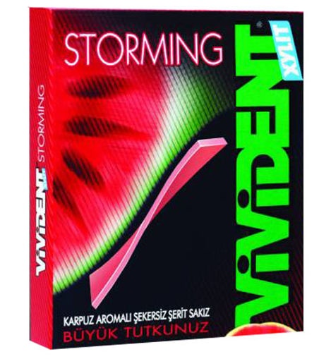VIVIDENT STORMING KARPUZ 33 GR nin resmi