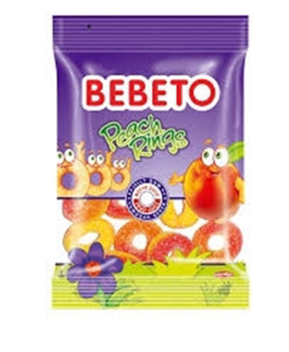 BEBETO PEACH RINGS 80 GR nin resmi