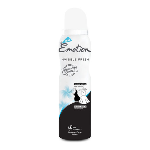 EMOTION DEODORANT 150 ML INVISIBLE FRESH nin resmi