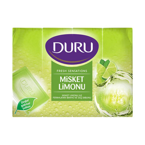 DURU FRESH DUS SABUNU MISKET LIMONU 4X150 GR nin resmi