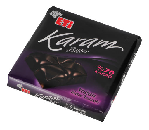ETI CIK.KARAM 60 GR %70 KAKAO KARE nin resmi