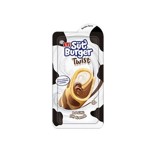 ETI SUT BURGER 48 GR TWIST SUT KAKAO KEK nin resmi