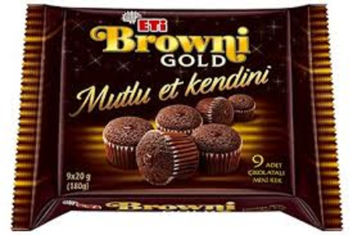 ETI BROWNI MINI KAKAOLU 180 GR nin resmi