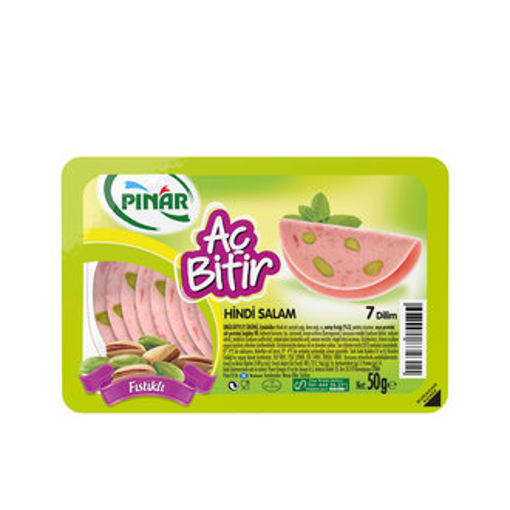 PINAR 50 GR AÇ BİTİR HİNDİ SALAM FISTIKLI nin resmi