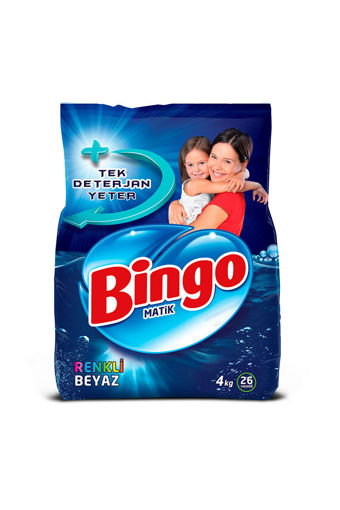 DEL.BINGO MATIK 4 KG RENKLI BEYAZ nin resmi