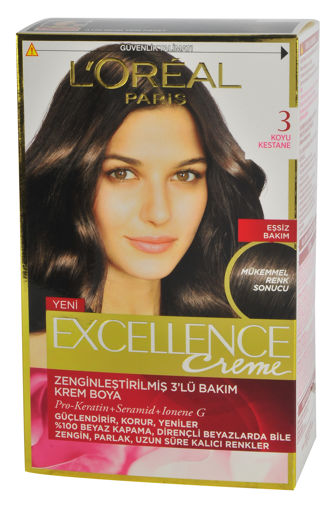 DEL.LOREAL EXCELLENCE 3/0 KOYU KESTANE nin resmi