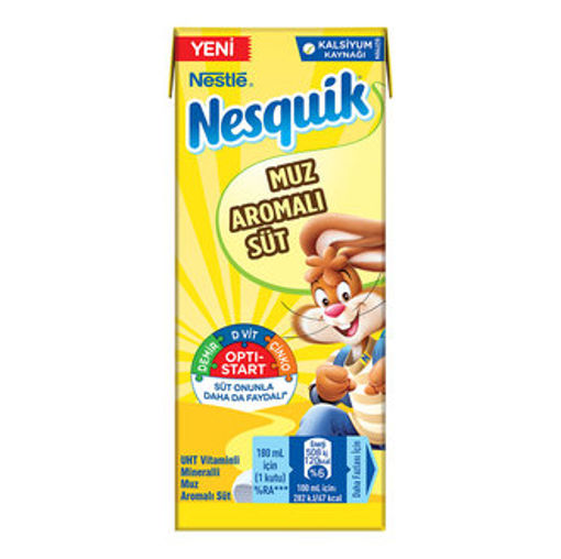 NESTLE NESQUIK SUT MUZLU 180 ML nin resmi