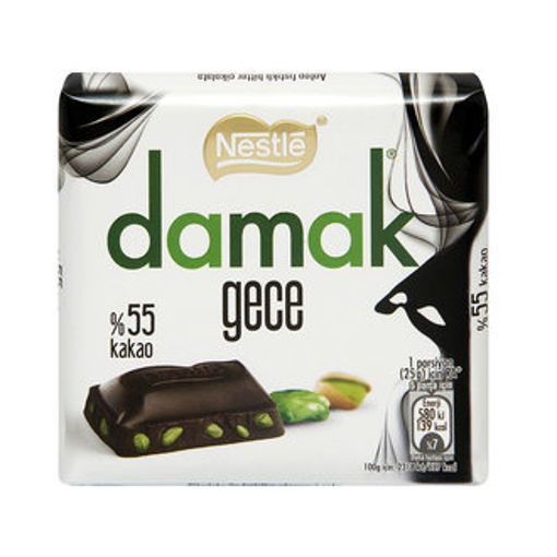 NESTLE DAMAK GECE 60 GR KARE CIKOLATA nin resmi