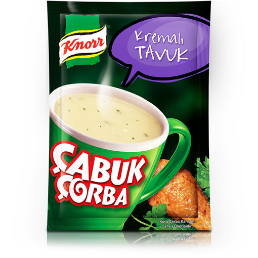 KNORR CABUK CORBA 18 GR KREMALI TAVUK nin resmi