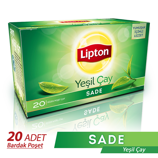 LIPTON TB.YESIL CAY SADE 20LI nin resmi
