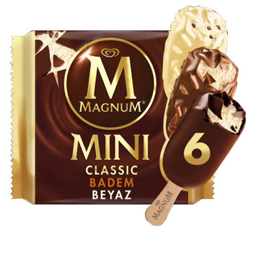 MAGNUM MINI 345 ML  KLASİK BADEM BEYAZ nin resmi