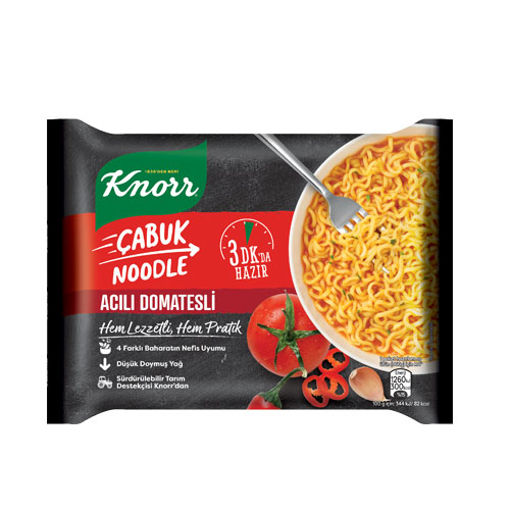 KNORR NOODLE ACILI DOMATES 66 GR nin resmi