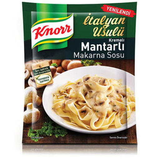 KNORR SOS MAKARNA KREMALI MANTAR 52GR nin resmi