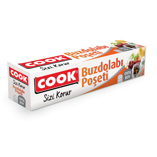 COOK B.DOLABI POŞET ORTA 20LU(24X38) nin resmi