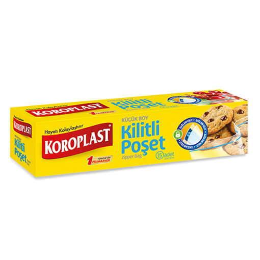KOROPLAST KİLİT POŞET BASKILI 12LI nin resmi