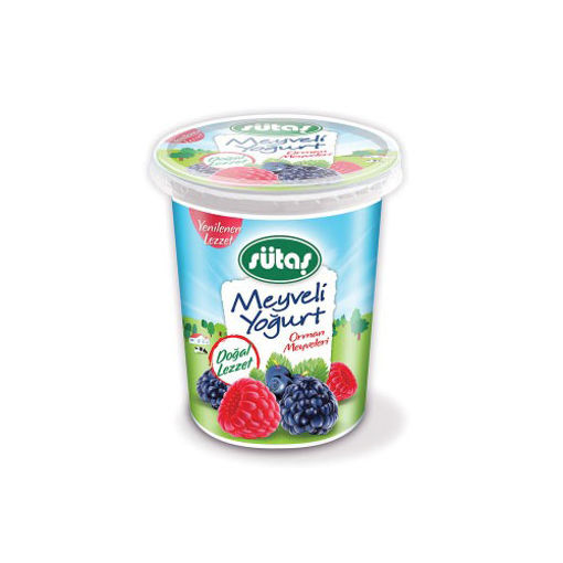 SUTAS YOGURT 500 GR ORMAN MEYVELI nin resmi