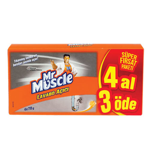 DEL.MR.MUSCLE LAVABO AÇICI 4*50 G nin resmi