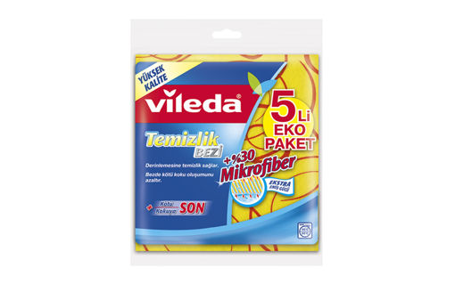 VILEDA TEMIZLIK BEZI 5 LI %30 MICROFIBER nin resmi