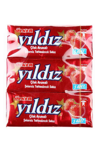 ULKER 3 LU YILDIZ SEKERSIZ STICK CILEK nin resmi