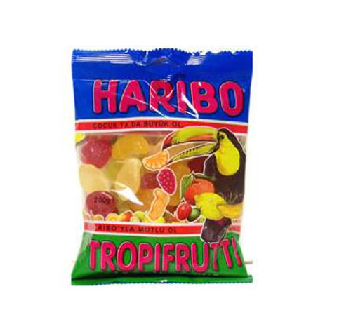 HARIBO JELLY TROPIFRUTTI 80 GR BAG nin resmi