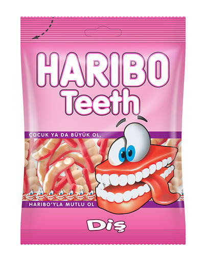 HARIBO JELLY TEETH BAG 80 GR nin resmi