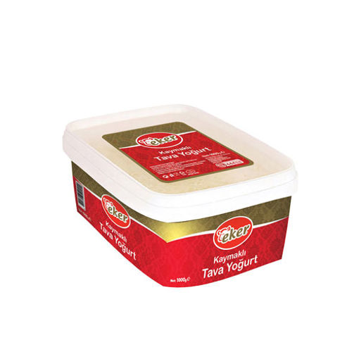 EKER YOGURT KAYMAKLI TAVA 1 KG nin resmi