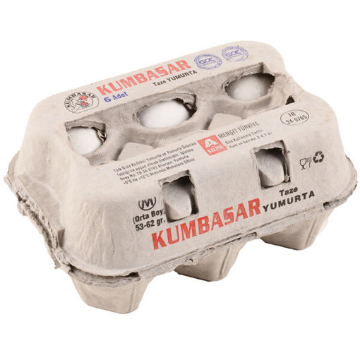 KUMBASAR 6 LI YUMURTA M BOY (53-62 GR) nin resmi