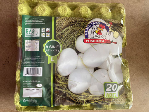 KUMBASAR YUMURTA 20 LI  L BOY (63-72 GR) nin resmi