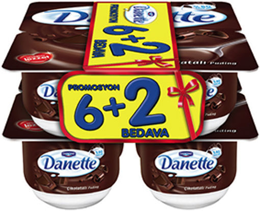 DANETTE 8*100 GR MULTIPACK CIKOLATALI. nin resmi