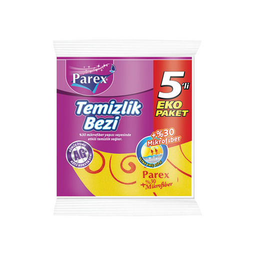 PAREX TEMIZLIK BEZI 5LI (%30 MIKROFIBERLI) nin resmi