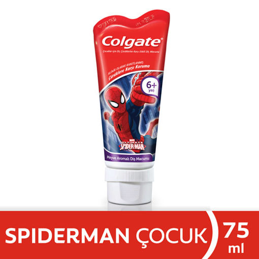 COLGATE D.MACUNU 75ML BARBIE SPIDERMAN COCUK nin resmi