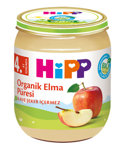 HIPP KVN.ORG.ELMA PURESI 125 GR nin resmi