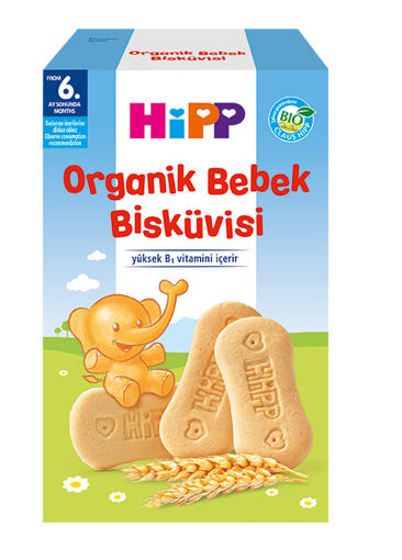 HIPP ORG. BEBE BISKUVISI 180 GR nin resmi