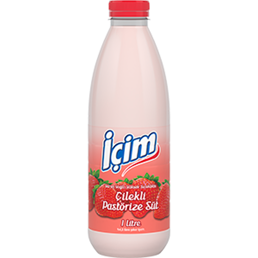 ICIM SUT 1LT PASTORIZE CILEKLI PET nin resmi