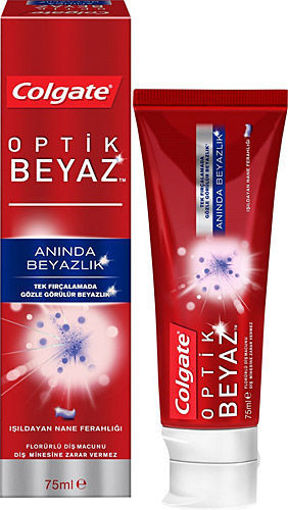 DEL.COLGATE D.MACUNU 75+50 ML OPTIK BEYAZ nin resmi