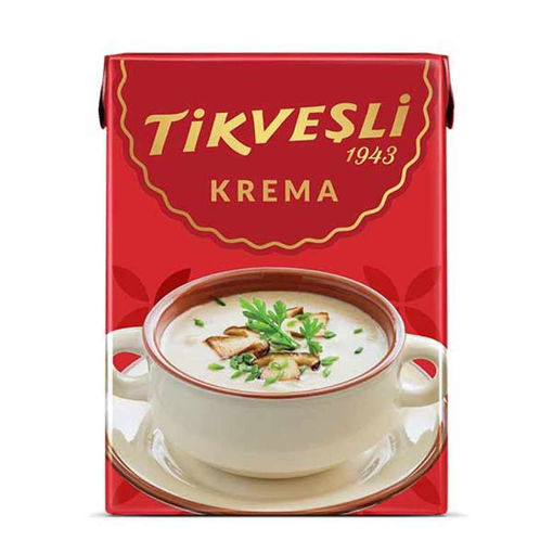 TIKVESLI 200 ML AZ YAGLI UHT KREMA nin resmi