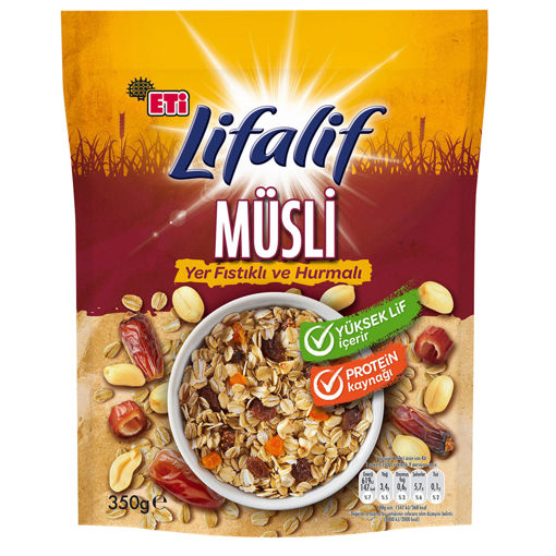 ETI LIFALIF 350 GR YER FISTIKLI VE HURMALI MUZLI nin resmi