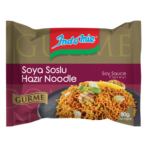 INDOMIE 80 GR GURME SOYA SOSLU nin resmi