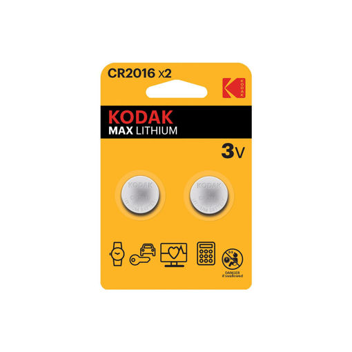 KODAK LITYUM DUGME PIL 2 LI CR2016 nin resmi